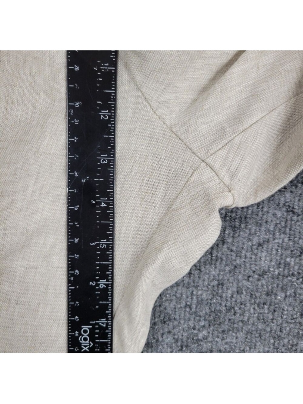NWT REFORMATION Oatmeal Vesta Linen Pleated High Rise Pant Beachy Coastal SIZE 2 - Picture 6 of 8